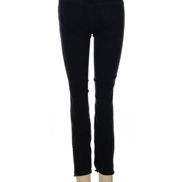 J. Crew Jeans Black Skinny Leg Cut Low Rise Waist Size 25 #161 - Picture 4 of 4